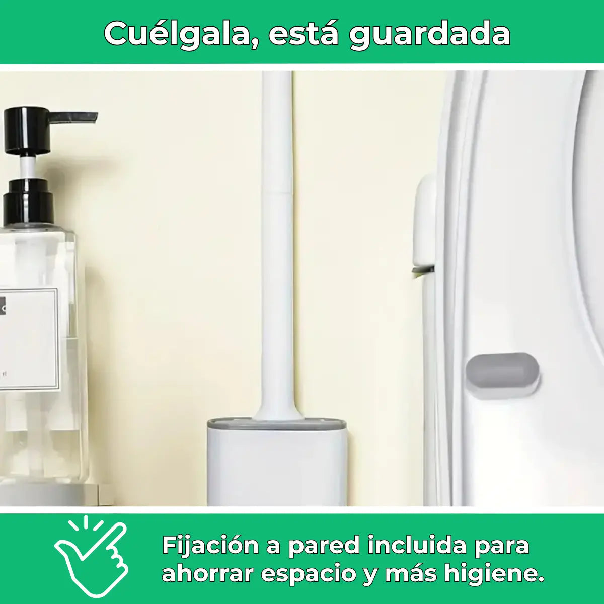 FlexiWC – Cepillo de inodoro de silicona suave y eficaz Vivarro