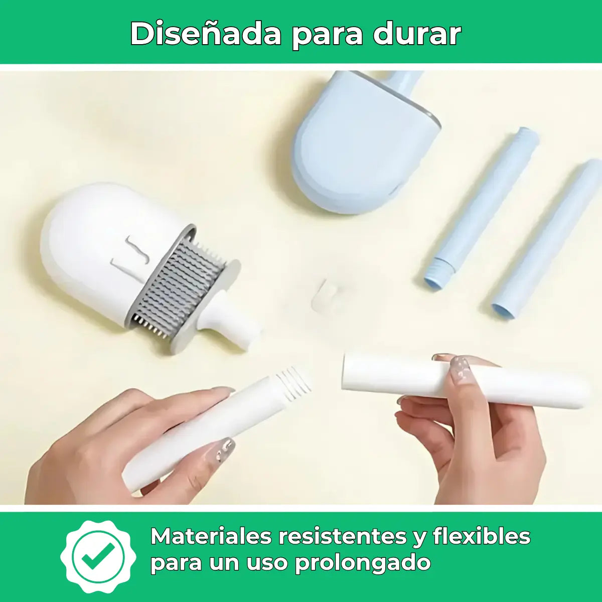 FlexiWC – Cepillo de inodoro de silicona suave y eficaz Vivarro