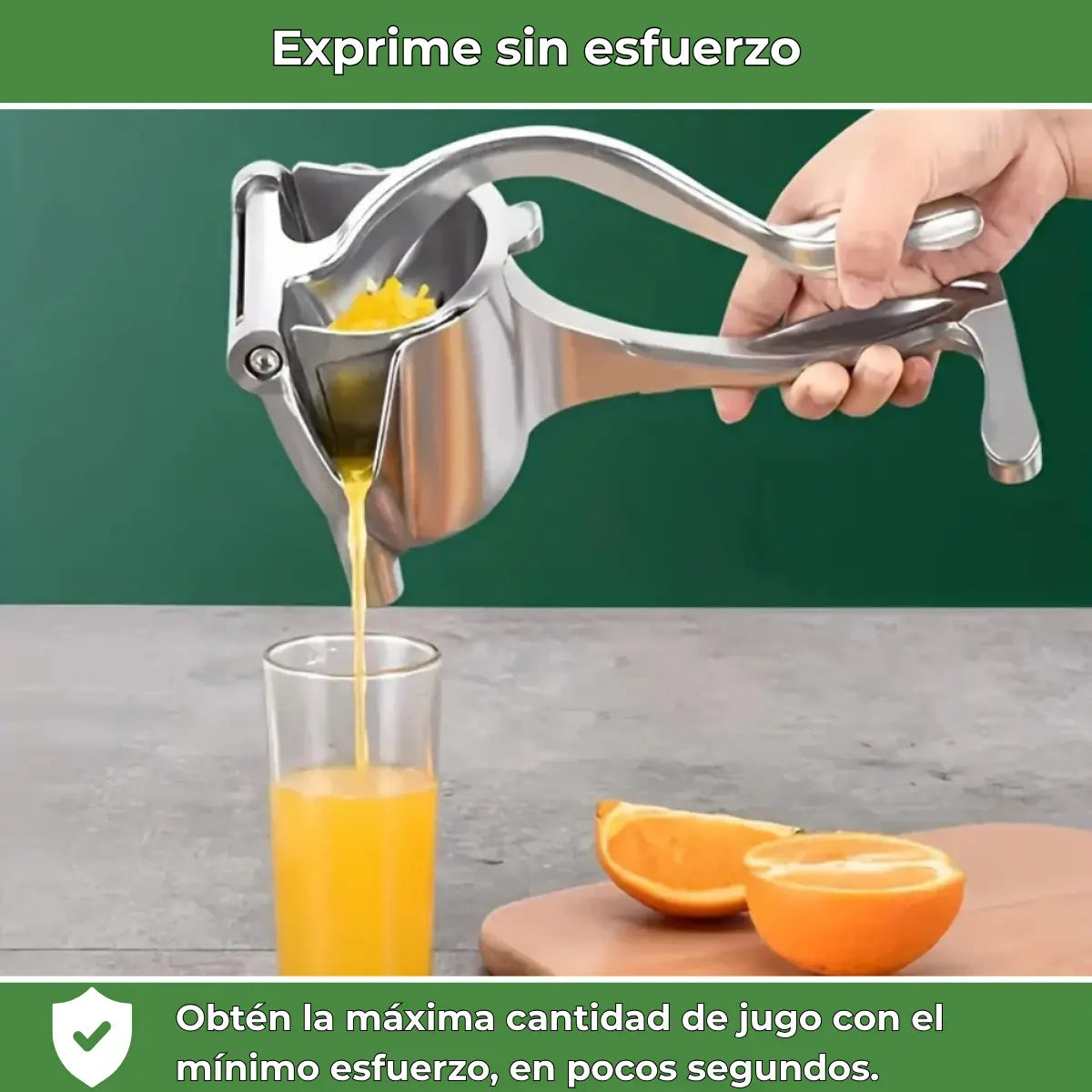 CitruMax | Exprimidor manual de acero 3 en 1 | Zumo fresco en segundos Vivarro