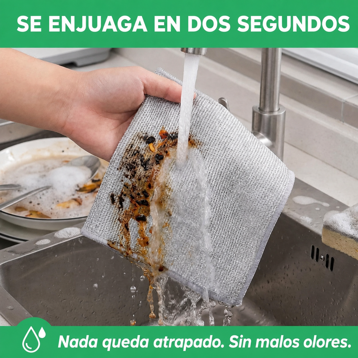 Cleaninox se enjuaga rápidamente y no guarda malos olores