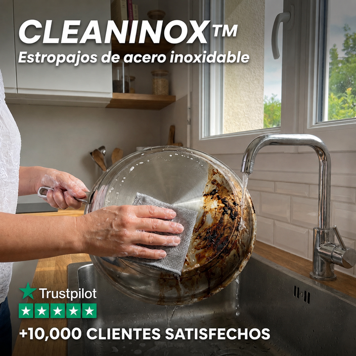 Cleaninox: estropajo de acero inoxidable para remover suciedad difícil