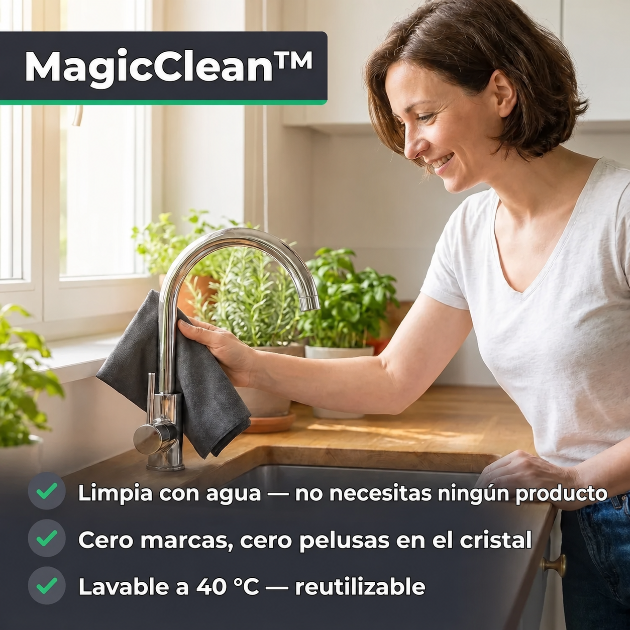 MagicClean: limpia con agua sin productos, sin marcas y reutilizable