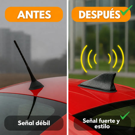 P80 PRO | Antena de auto aleta de tiburón – Señal de radio y GPS amplificada